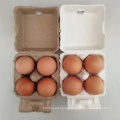 Disposable waterproof Pulp egg tray chicken egg cartons 4x3 cells